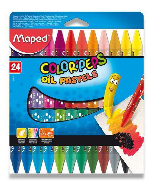 Picture of FR86401201-Oil Pastels X24 Colour Peps Oil Pastels MAPED